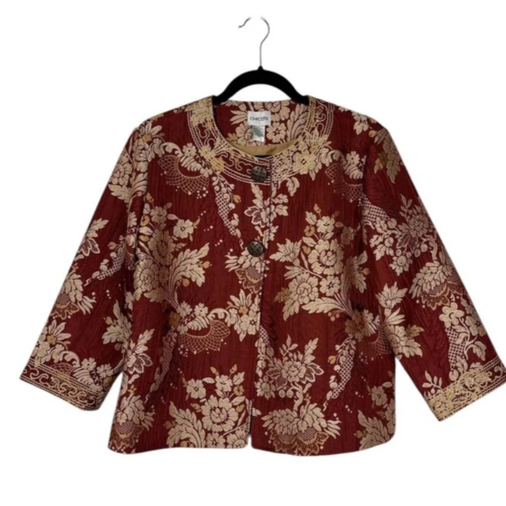 Chico’s Jacquard Jacket . Size 2 Medium
